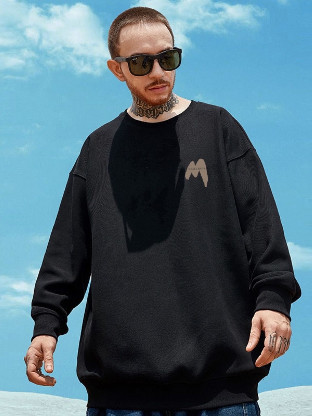 KPOP Men Typography Printed Round Neck Long Oversized Sleeves Casual Cotton Sweatshirt, Black
KPOP Men Typography Printed Round Neck Long Oversized Sleeves Casual Cotton Sweatshirt, Black