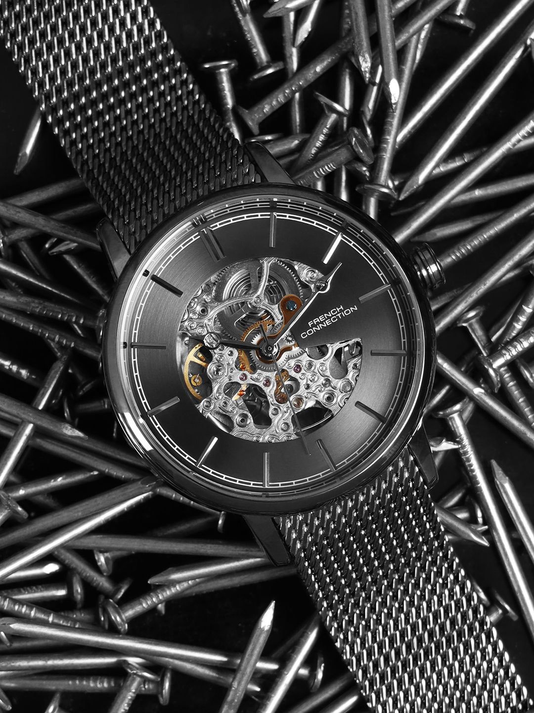 French Connection Men Dial & Stainless Steel Bracelet Style Straps Analogue Watch FCA11GNM, Grey
French Connection Men Dial & Stainless Steel Bracelet Style Straps Analogue Watch FCA11GNM, Grey