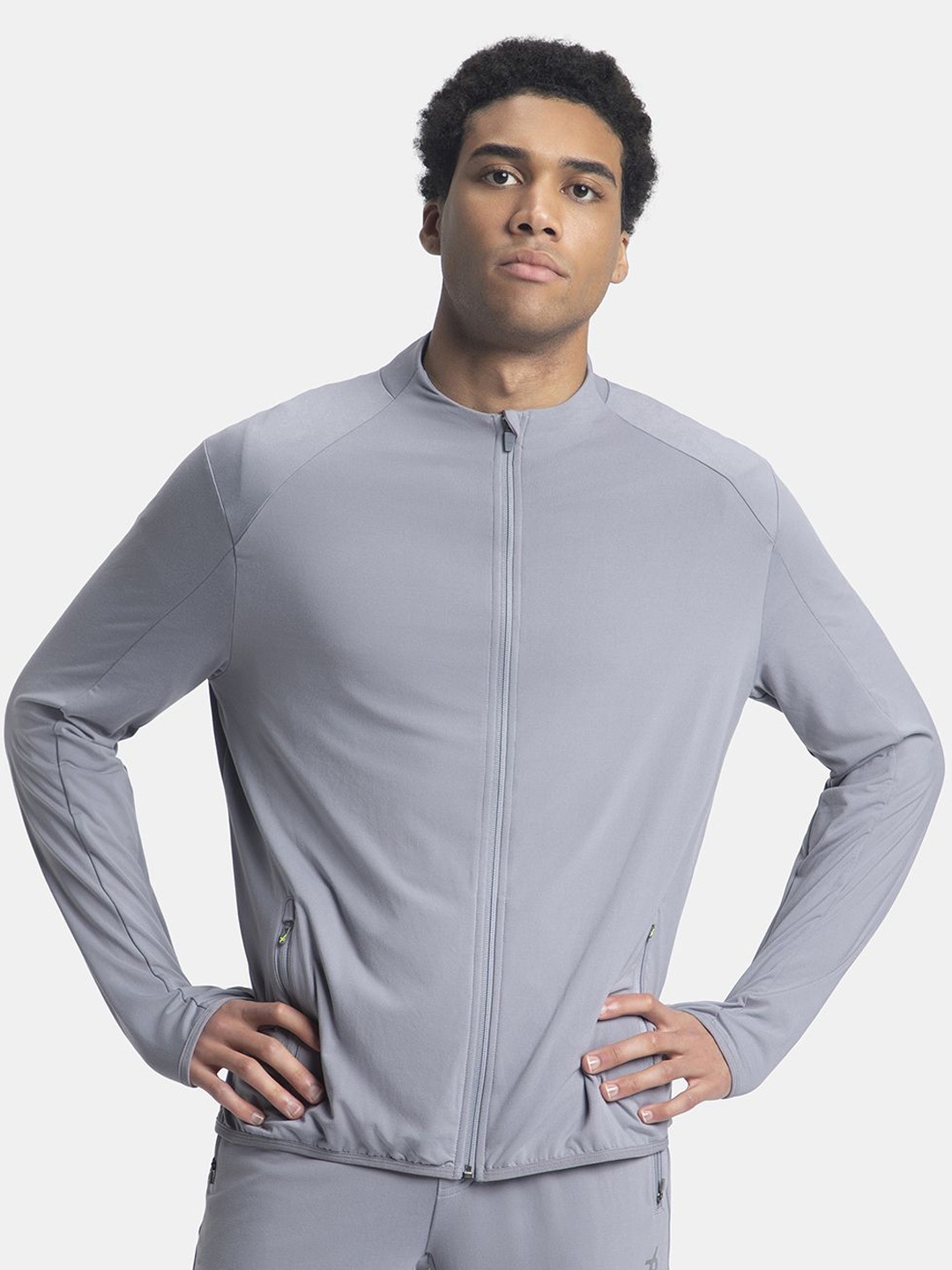 Jockey Soft Touch Microfiber Elastane Stretch Jacket with Thumbhole Styling - SP17, Grey
Jockey Soft Touch Microfiber Elastane Stretch Jacket with Thumbhole Styling - SP17, Grey