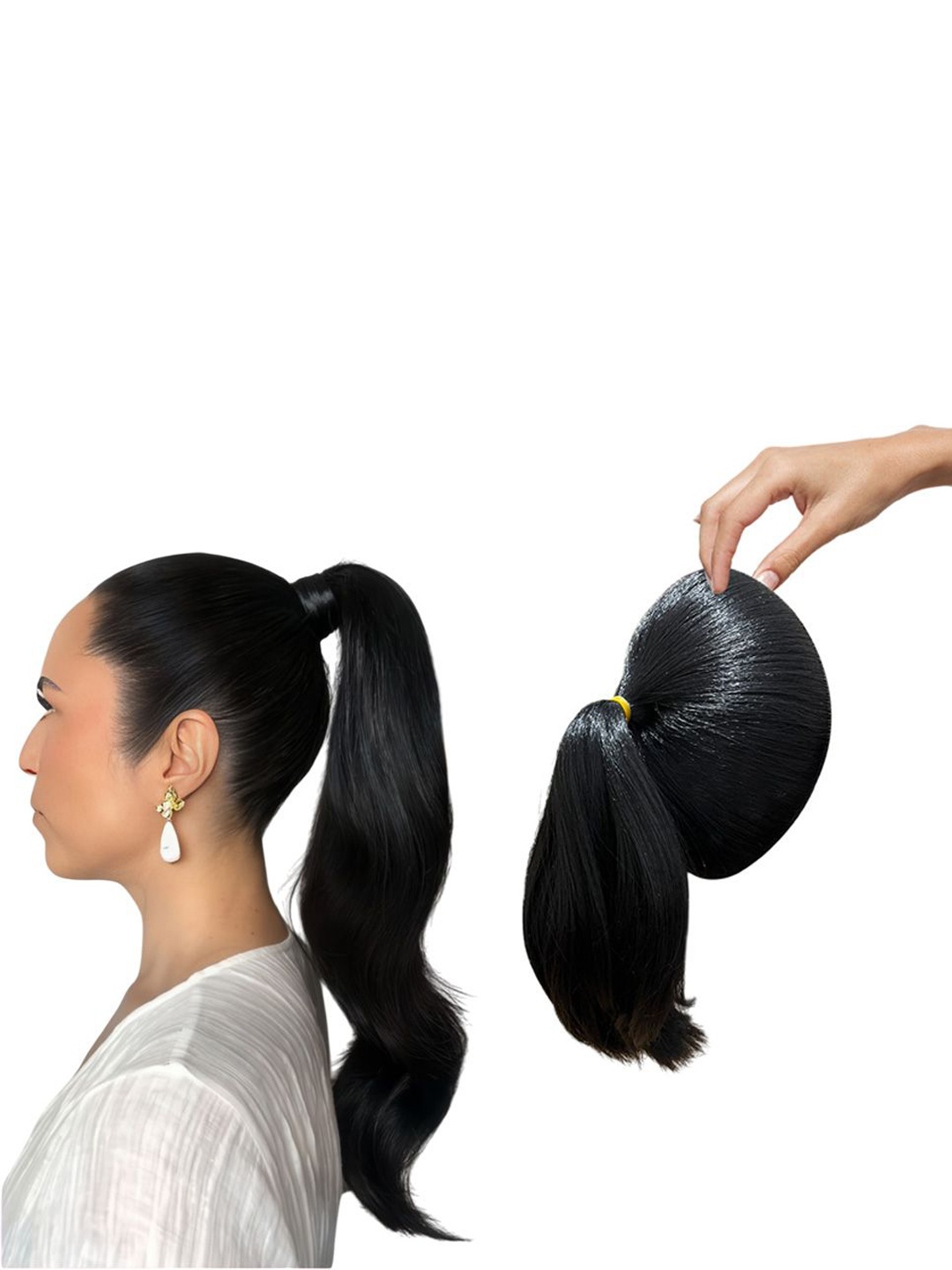 D-Divine Ball Head Wig Wrapped With Grapefruit Peel Flower Bud Head Ponytail- 35 cm- Black
D-Divine Ball Head Wig Wrapped With Grapefruit Peel Flower Bud Head Ponytail- 35 cm- Black