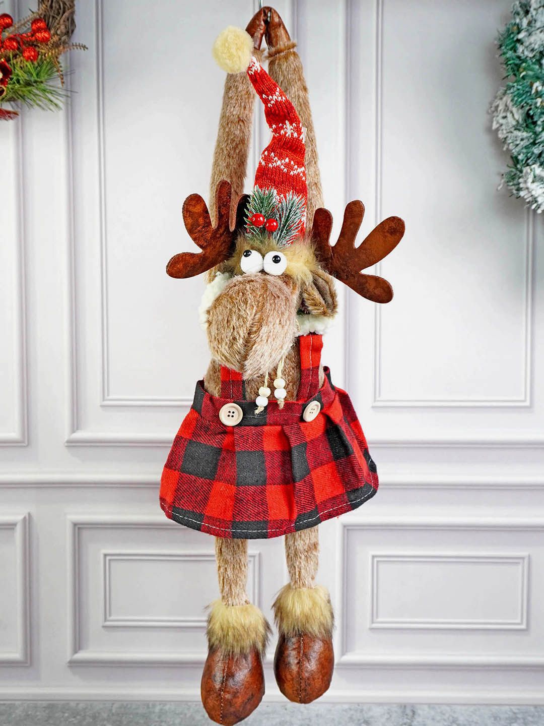 Little Surprise Box LLP Kids Striped Frock Reindeer Hanging Christmas Decor, Red
Little Surprise Box LLP Kids Striped Frock Reindeer Hanging Christmas Decor, Red