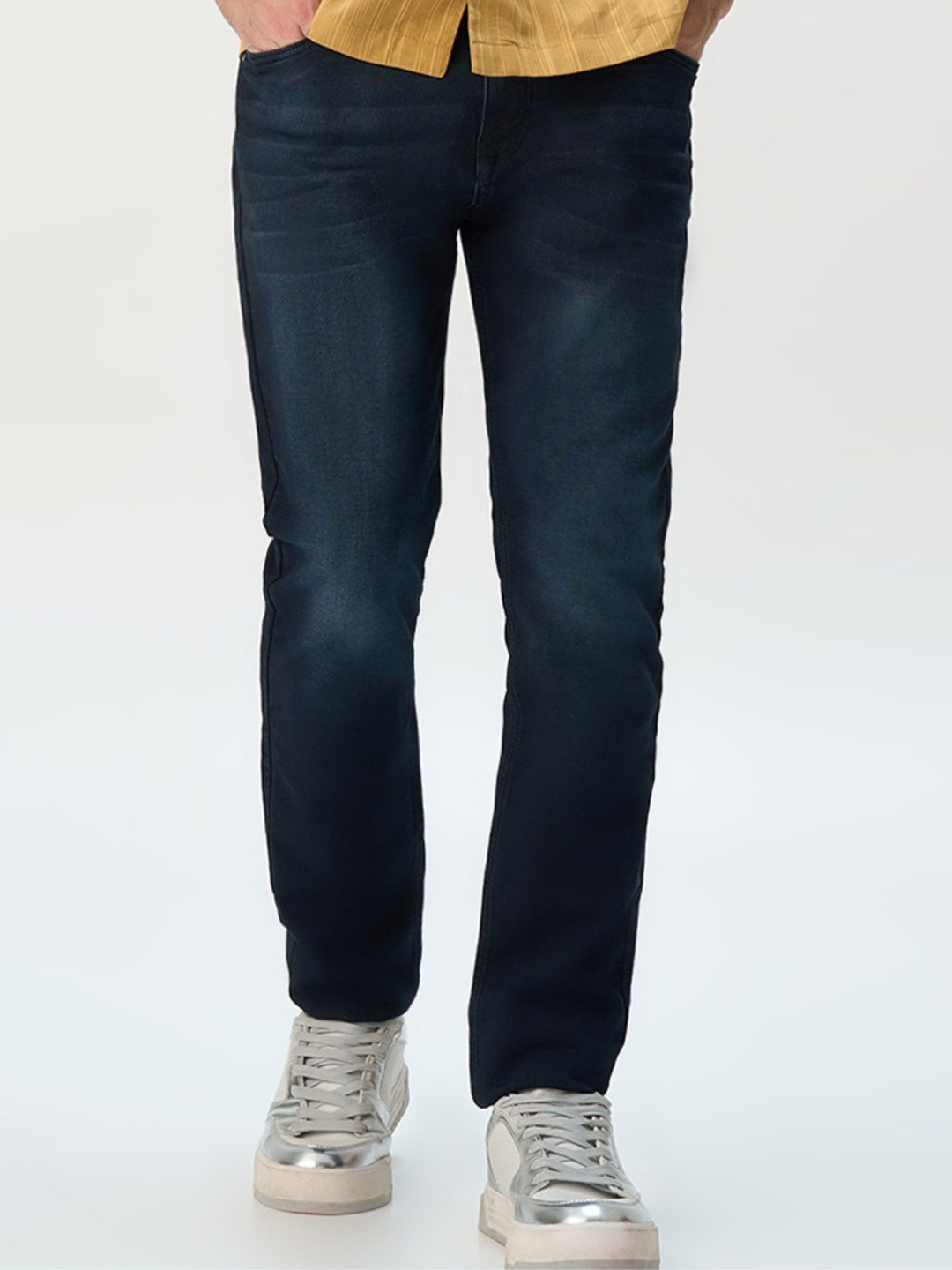 Minus One Men Original Slim Fit Highly Distressed heavy Fade Stretchable Jeans, Navy blue
Minus One Men Original Slim Fit Highly Distressed heavy Fade Stretchable Jeans, Navy blue