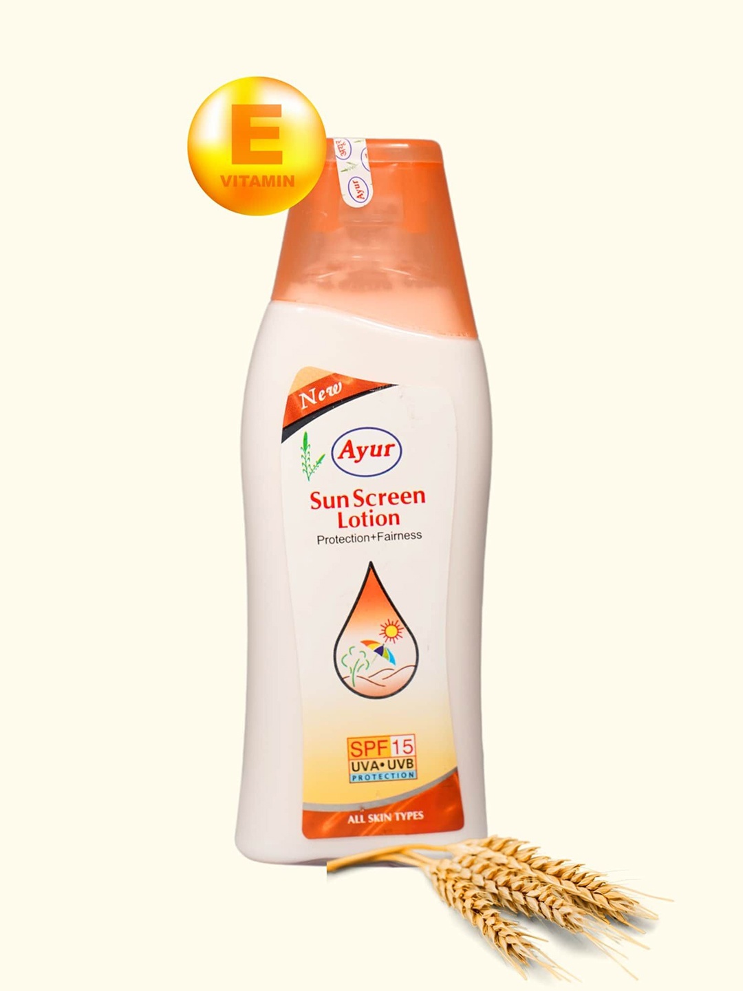 AYUR HERBALS Sunscreen Lotion Enriched With Wheatgerm Oil & Vitamin-E - 200 ml, White
AYUR HERBALS Sunscreen Lotion Enriched With Wheatgerm Oil & Vitamin-E - 200 ml, White