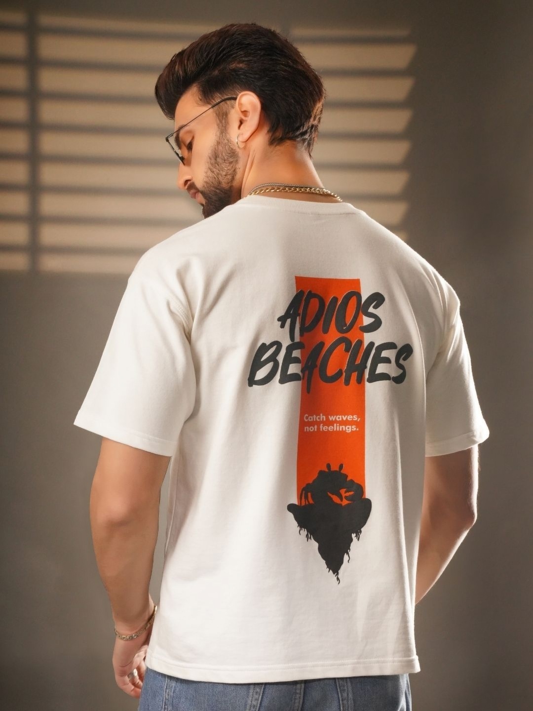 Untamed Clothing Men Printed Drop-Shoulder Sleeves Pure Cotton Pockets T-shirt, White
Untamed Clothing Men Printed Drop-Shoulder Sleeves Pure Cotton Pockets T-shirt, White