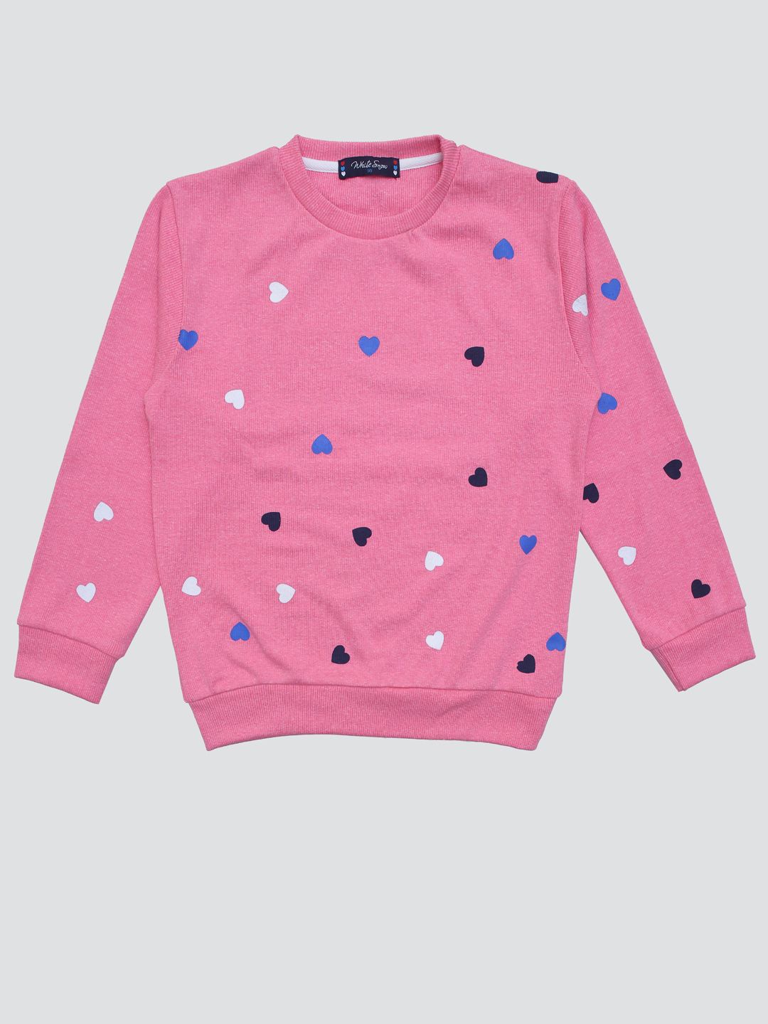 White Snow Girls Conversational Printed Round Neck Long Sleeves Pullover Sweatshirt, Pink
White Snow Girls Conversational Printed Round Neck Long Sleeves Pullover Sweatshirt, Pink