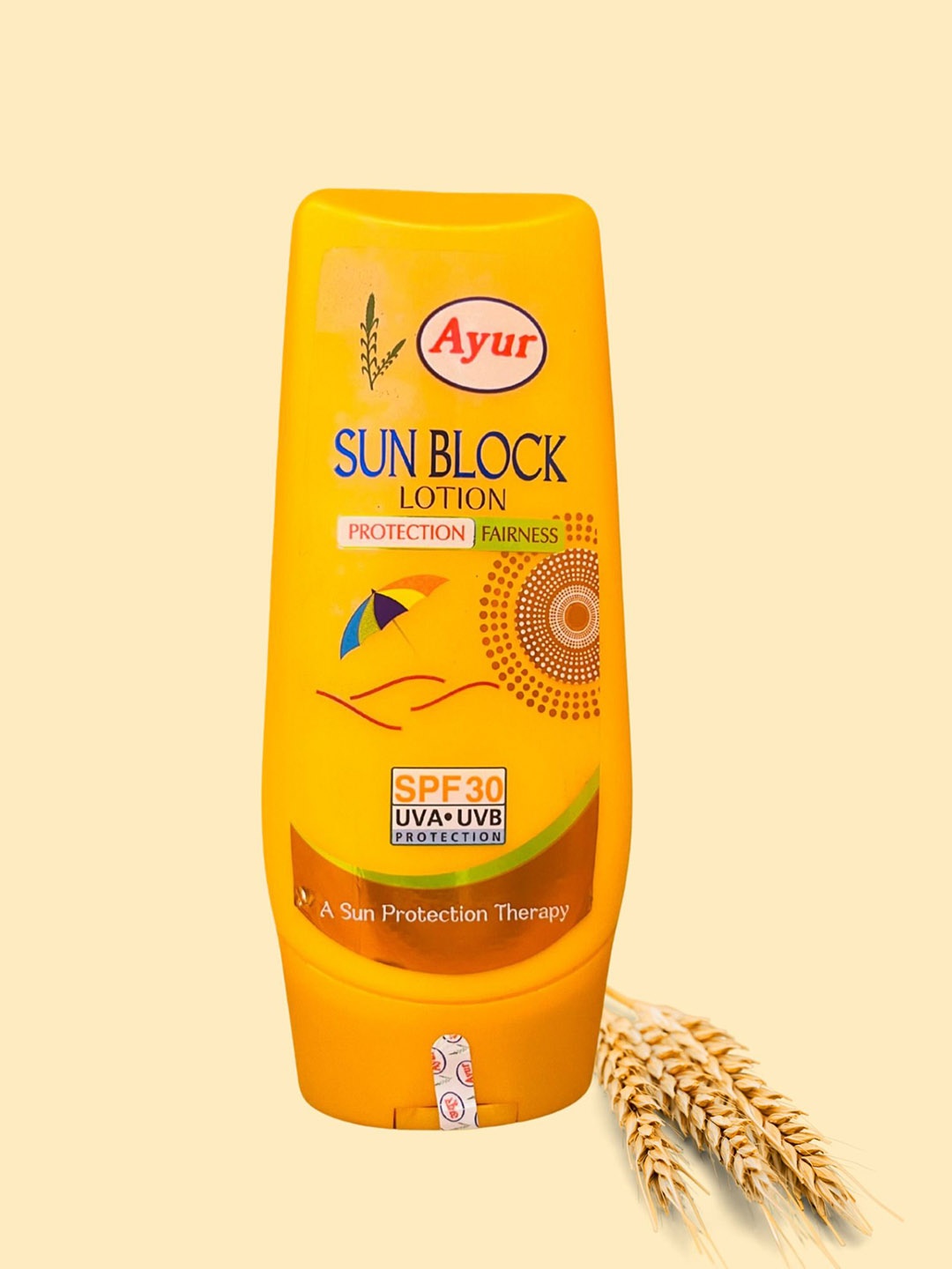 AYUR HERBALS Sun Block Brightening Lotion Enriched With Wheatgerm Oil & Vitamin-E - 100 ml, Yellow
AYUR HERBALS Sun Block Brightening Lotion Enriched With Wheatgerm Oil & Vitamin-E - 100 ml, Yellow