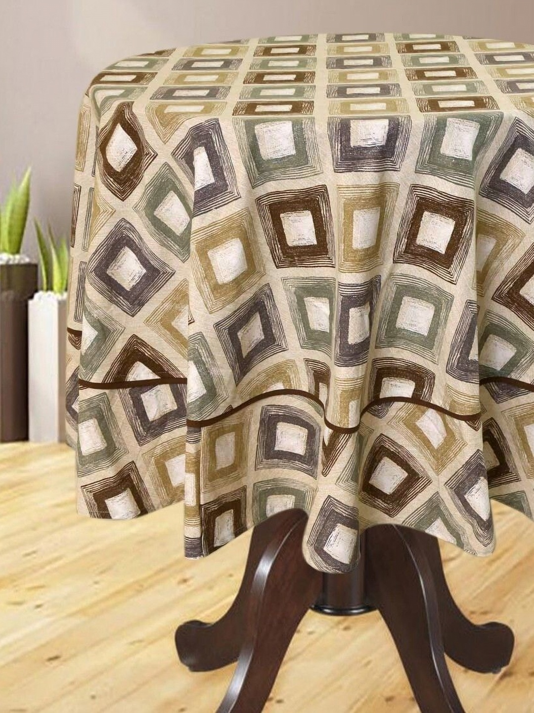 BILBERRY Furnishing by preeti grover Printed Cotton Round Dinning Table Cover, Beige
BILBERRY Furnishing by preeti grover Printed Cotton Round Dinning Table Cover, Beige