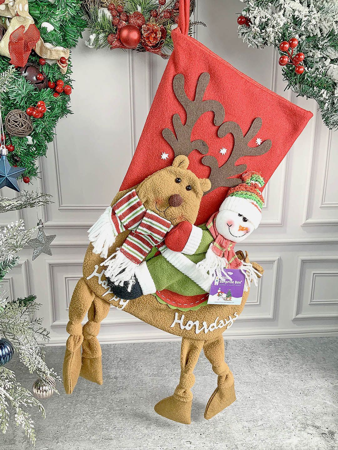 Little Surprise Box LLP Kids Red Snowman Christmas Stocking Festive Decor
Little Surprise Box LLP Kids Red Snowman Christmas Stocking Festive Decor