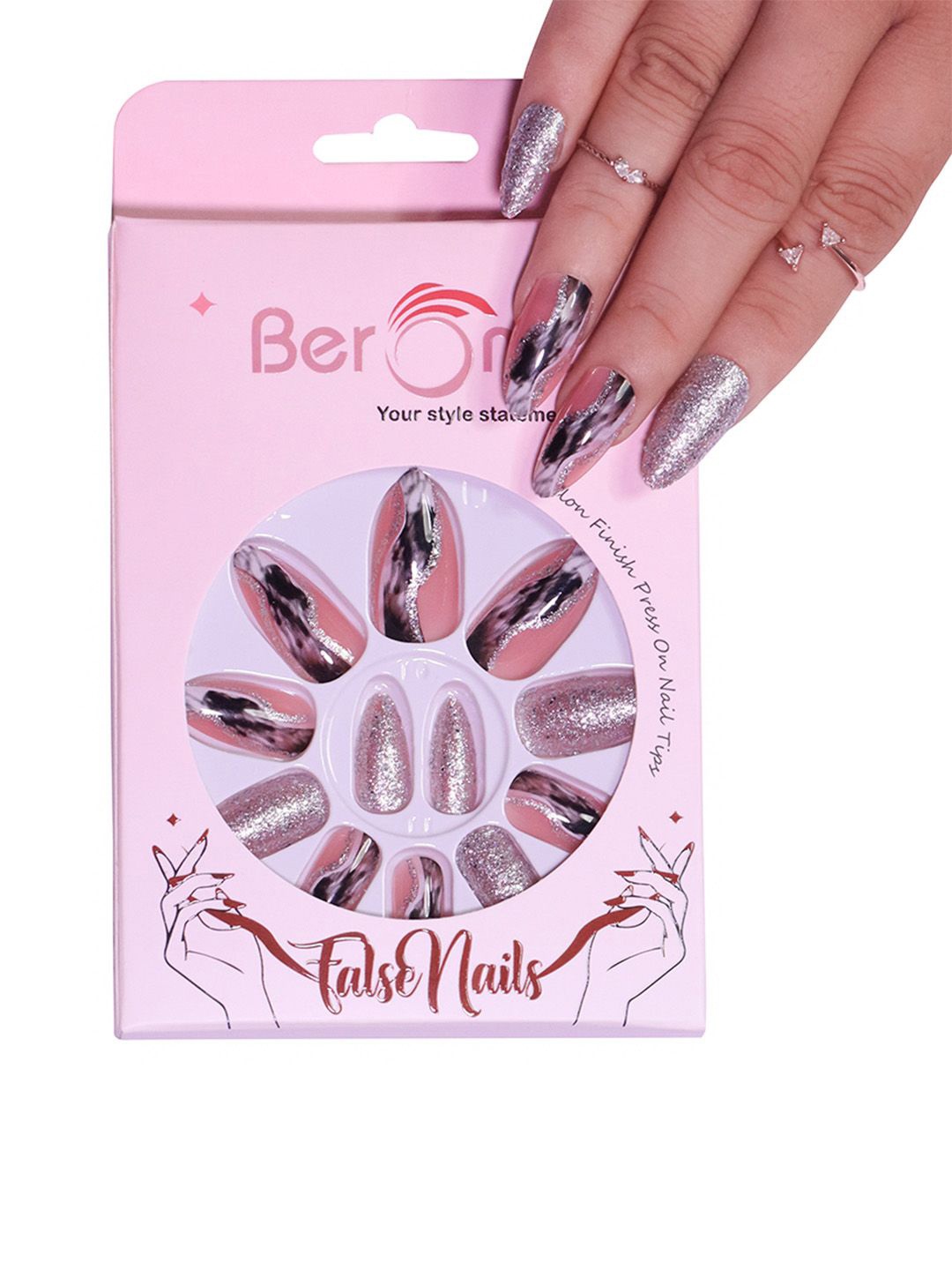 BEROMT Set Of 16 Salon Finish Press On Nail Tip With Application Kit - BFN322FN, Pink
BEROMT Set Of 16 Salon Finish Press On Nail Tip With Application Kit - BFN322FN, Pink