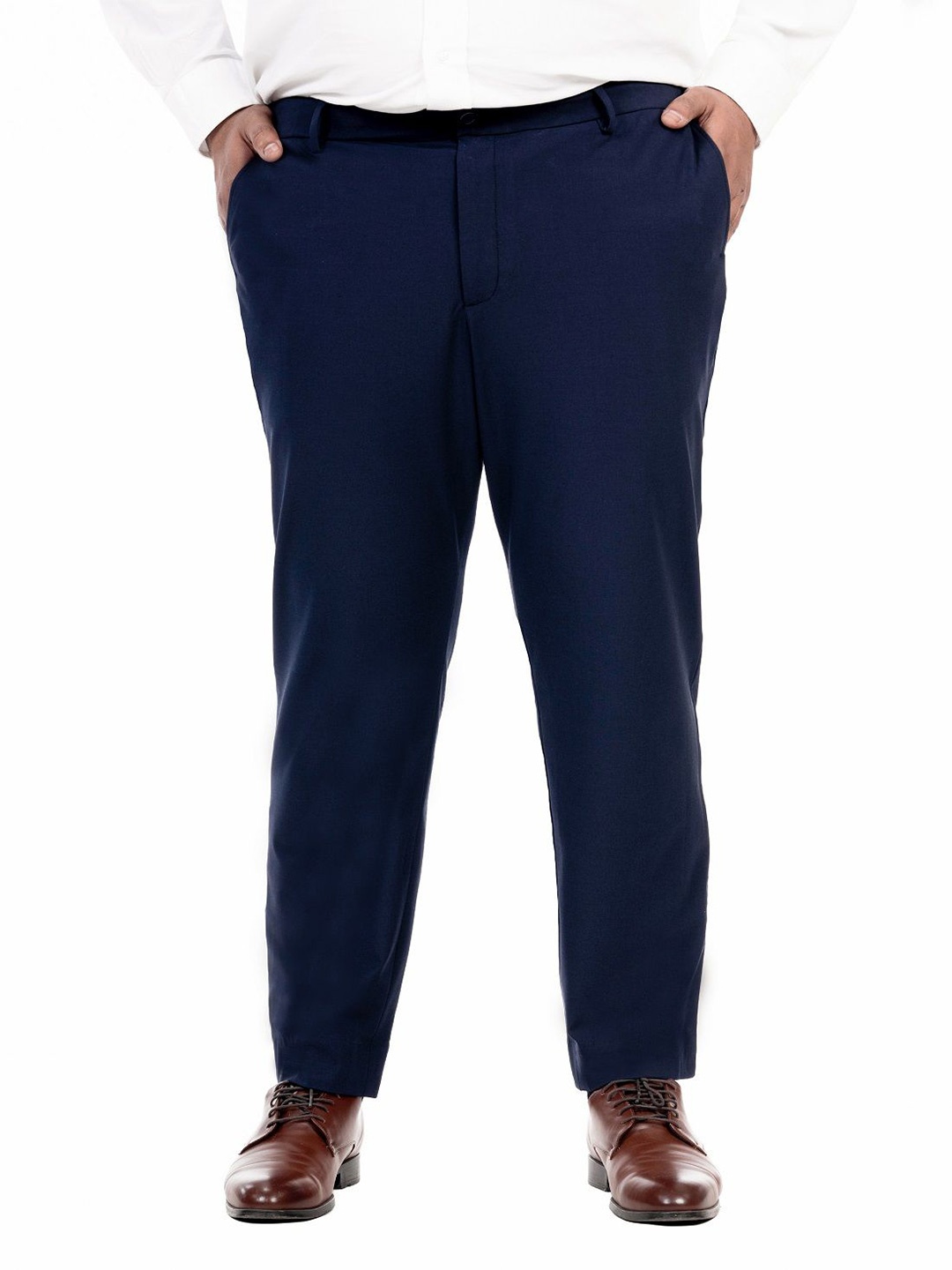 The Pant Project Men Plus Size Comfort Slim Fit Mid-Rise Wrinkle Free Formal Trousers, Navy blue
The Pant Project Men Plus Size Comfort Slim Fit Mid-Rise Wrinkle Free Formal Trousers, Navy blue