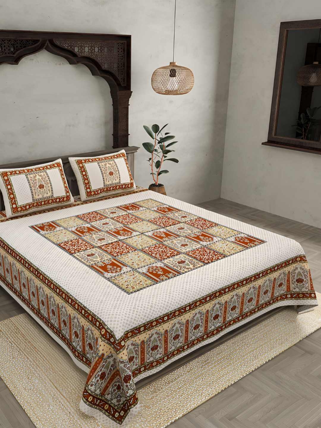 BED-SHEET.COM Brown Ethnic Motifs Printed 240 TC Cotton King Bedsheet Set- 2.54 M x 2.74 M
BED-SHEET.COM Brown Ethnic Motifs Printed 240 TC Cotton King Bedsheet Set- 2.54 M x 2.74 M