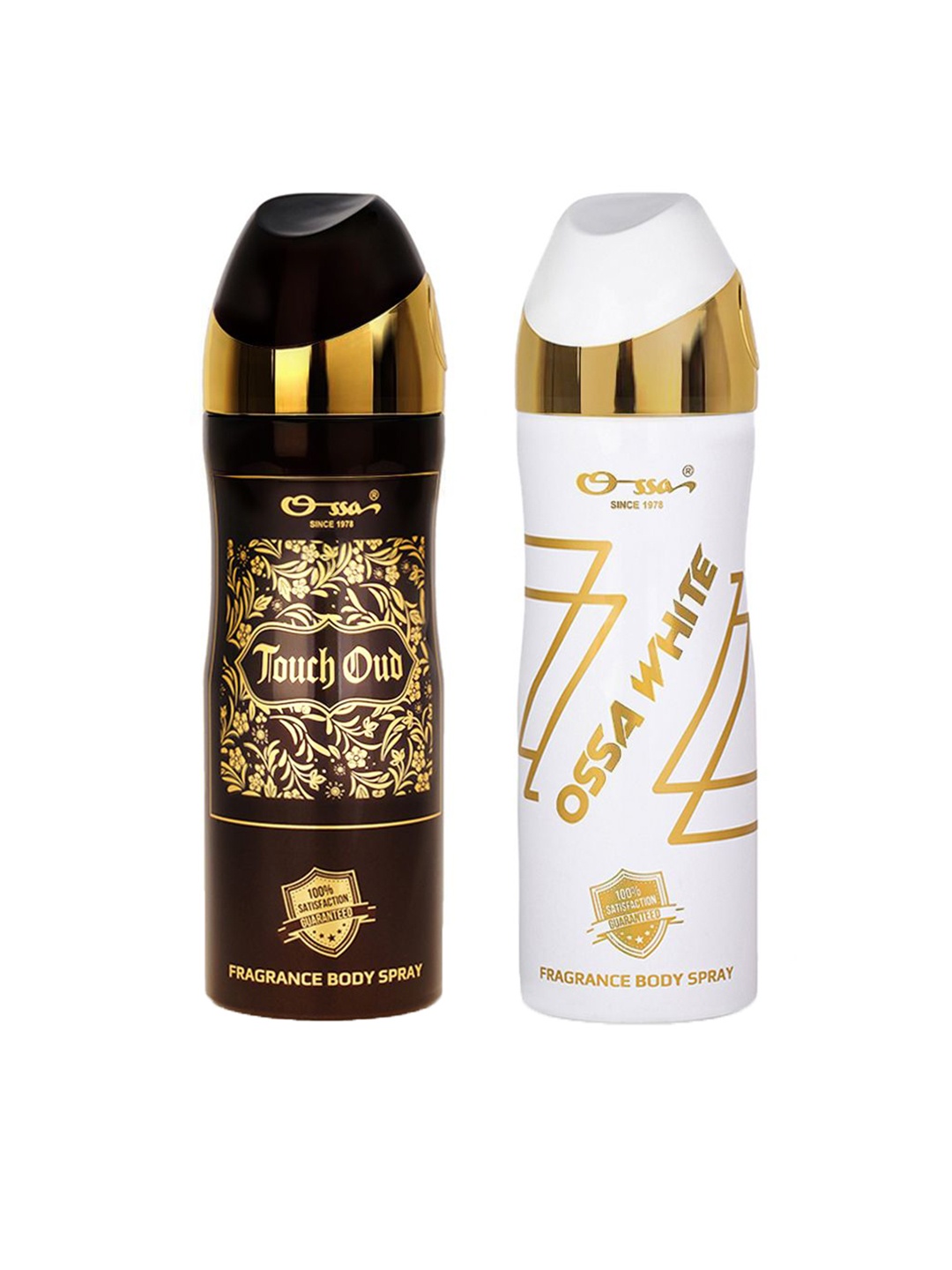 Ossa Touch Oud & Ossa White Set Of 2 Odour Control Body Spray Deodorant - 200 ml Each, Black
Ossa Touch Oud & Ossa White Set Of 2 Odour Control Body Spray Deodorant - 200 ml Each, Black