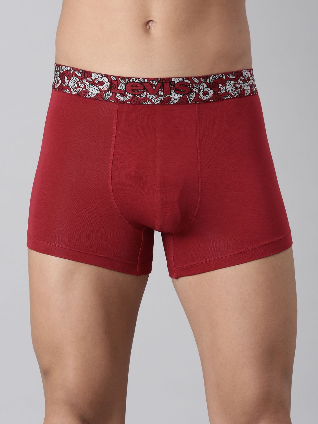 Levis Men Solid Tencel Micro Modal Supima Cotton with Jacquard Ultrasoft Waistband Trunk, Red
Levis Men Solid Tencel Micro Modal Supima Cotton with Jacquard Ultrasoft Waistband Trunk, Red