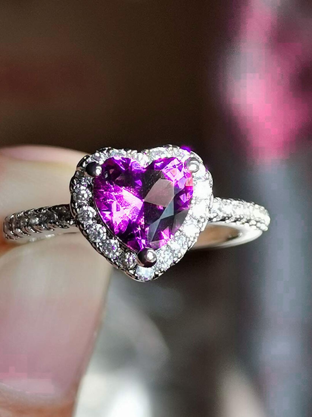DressBerry Purple Silver Plated Stainless Steel Anti Tarnish Crystal Studded Finger Ring
DressBerry Purple Silver Plated Stainless Steel Anti Tarnish Crystal Studded Finger Ring
