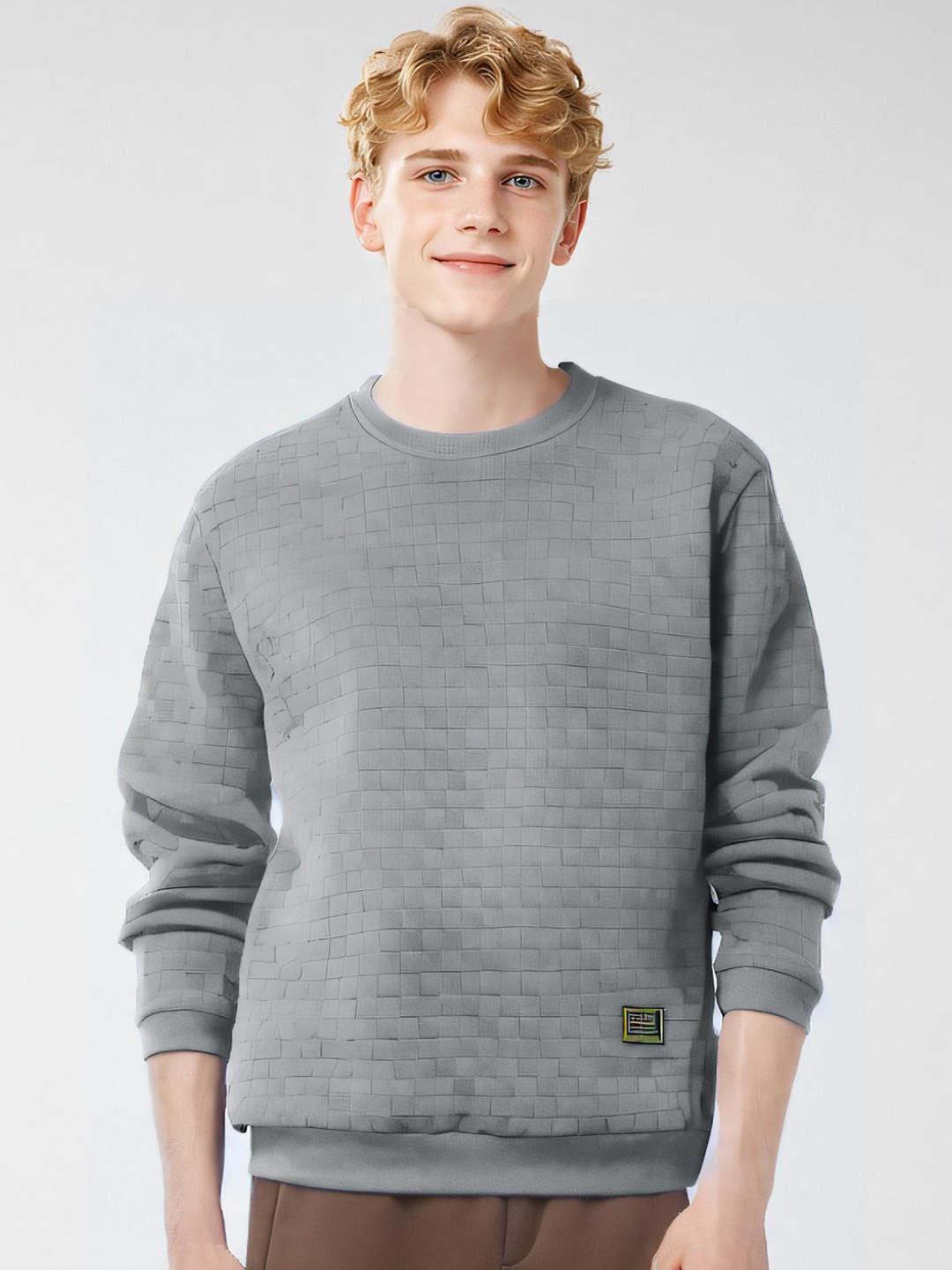 StyleCast x Revolte Men Round Neck Self Design Long Sleeves Casual Sweatshirt, Grey
StyleCast x Revolte Men Round Neck Self Design Long Sleeves Casual Sweatshirt, Grey