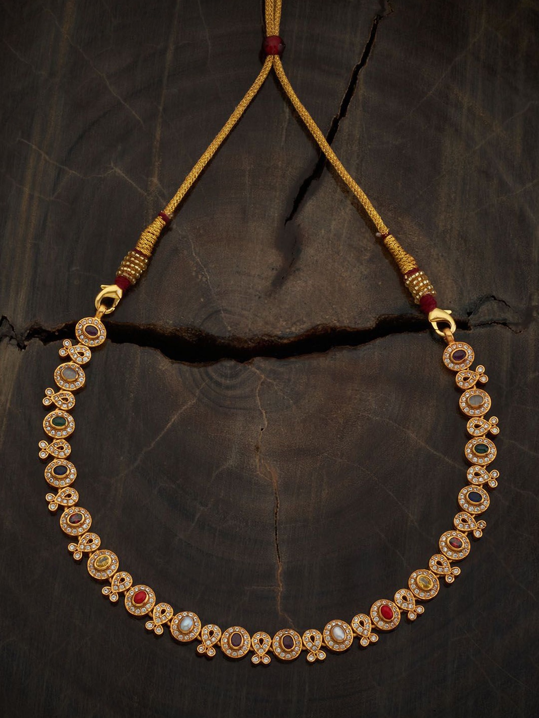 Kushal's Fashion Jewellery 92.5 Pure Silver Gold-Plated Stone Studded Temple Necklace
Kushal's Fashion Jewellery 92.5 Pure Silver Gold-Plated Stone Studded Temple Necklace