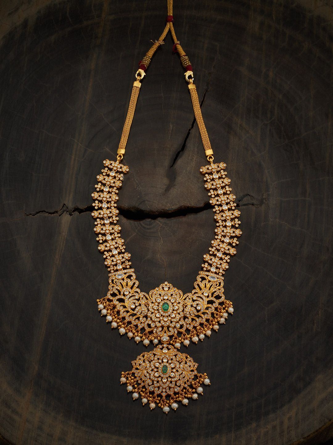Kushal's Fashion Jewellery 92.5 Pure Silver Gold-Plated Stone Studded Temple Necklace
Kushal's Fashion Jewellery 92.5 Pure Silver Gold-Plated Stone Studded Temple Necklace