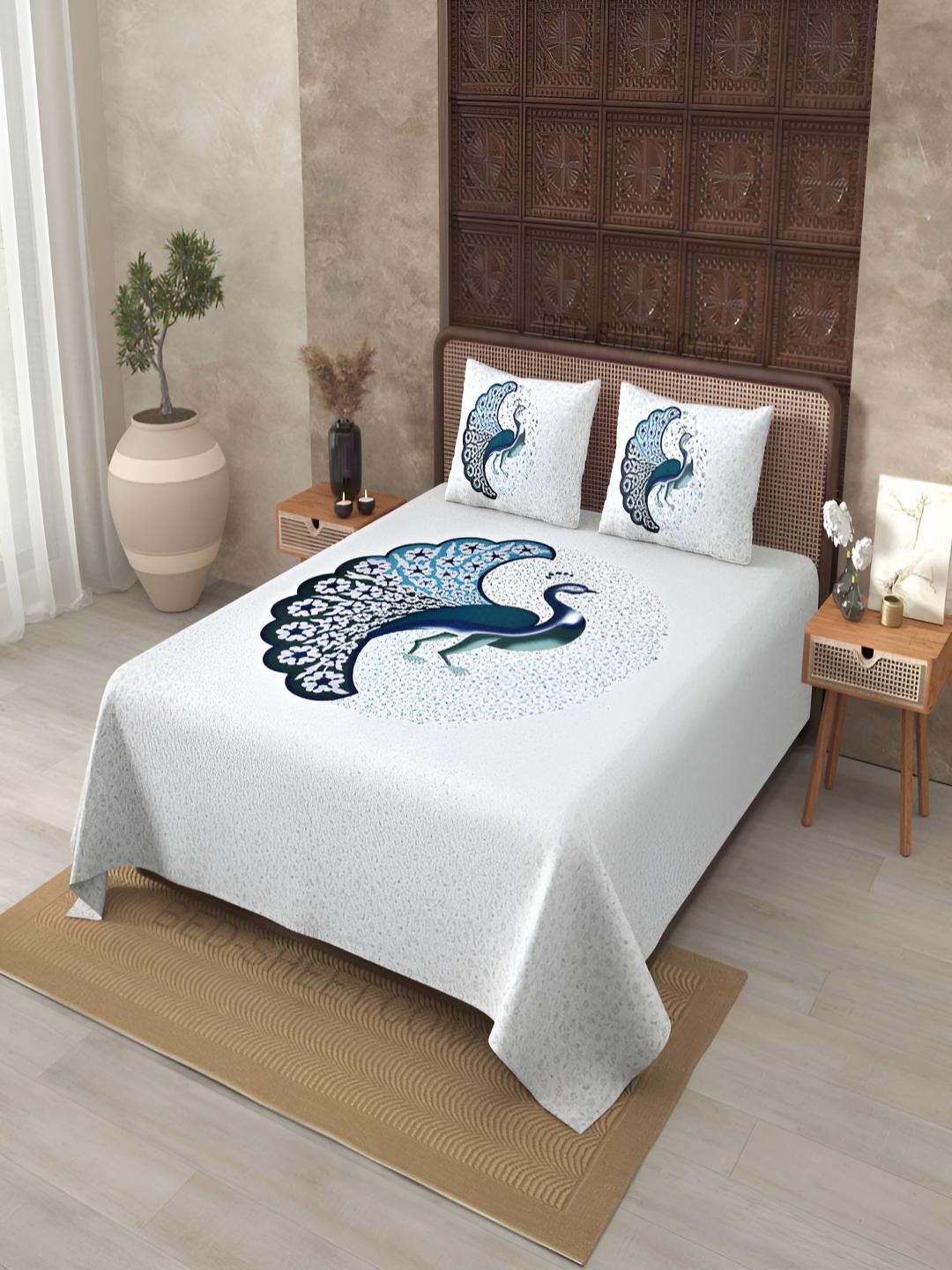 BED-SHEET.COM White Ethnic Motifs Printed Cotton 180 TC King Bedsheet Set 2.74 m x 2.24 m
BED-SHEET.COM White Ethnic Motifs Printed Cotton 180 TC King Bedsheet Set 2.74 m x 2.24 m