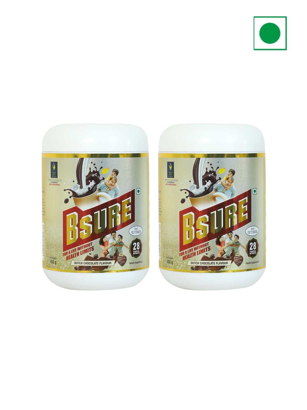 British Life Sciences Set Of 2 Bsure Complete Balanced Supplement - 400 g Each, White
British Life Sciences Set Of 2 Bsure Complete Balanced Supplement - 400 g Each, White