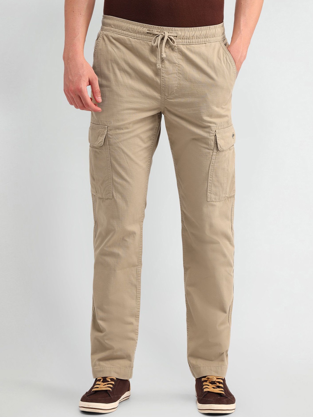 U.S. Polo Assn. Denim Co. Men Classic Cotton Mid-Rise Straight Fit Cargo Trousers, Beige
U.S. Polo Assn. Denim Co. Men Classic Cotton Mid-Rise Straight Fit Cargo Trousers, Beige