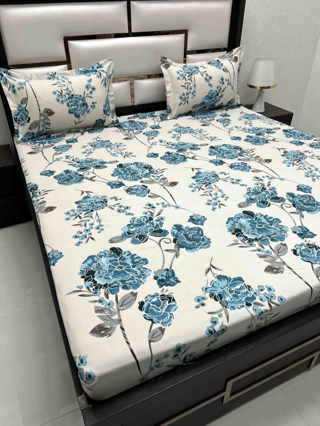Pure Decor Queen Size Double Bed Bedsheet With 2 Pillow Covers 2.28m X 2.54m, Blue
Pure Decor Queen Size Double Bed Bedsheet With 2 Pillow Covers 2.28m X 2.54m, Blue