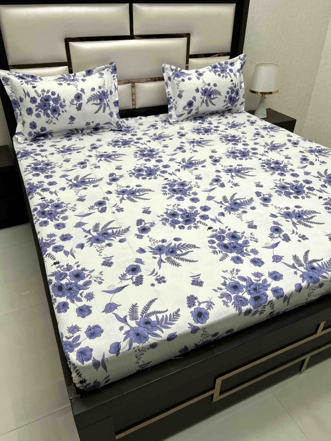 Pure Decor Queen Size Double Bed Bedsheet With 2 Pillow Covers 2.28m X 2.54m, Blue
Pure Decor Queen Size Double Bed Bedsheet With 2 Pillow Covers 2.28m X 2.54m, Blue