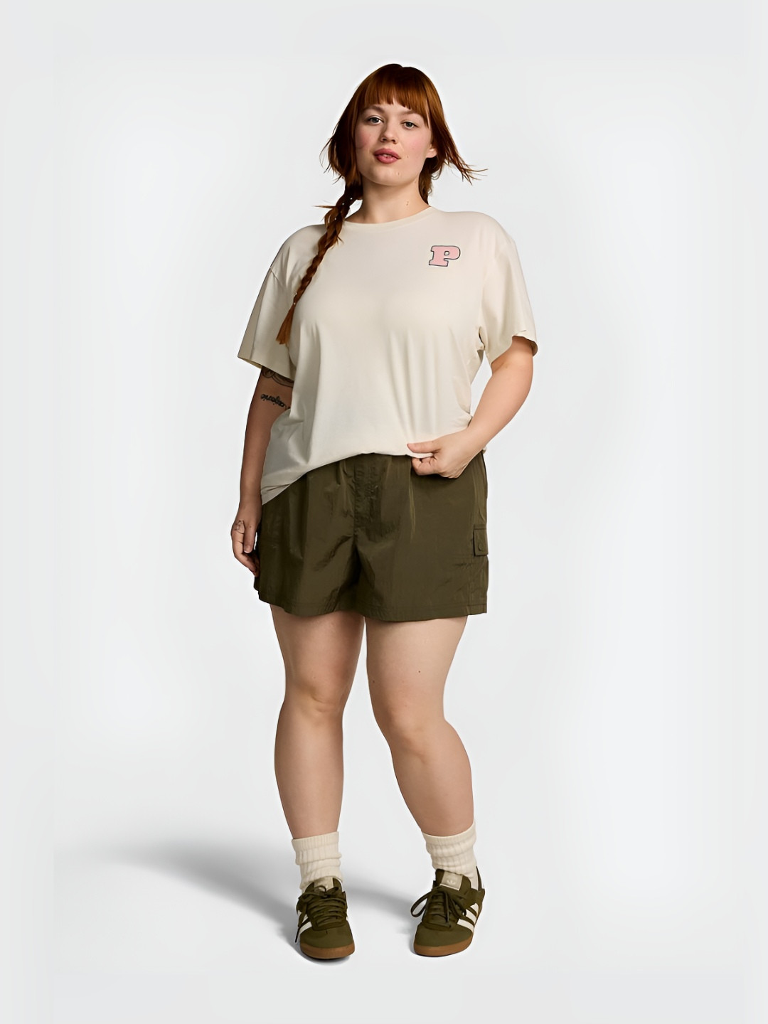 Victoria's Secret Women Plus Size Solid Round Neck Cotton Relaxed Fit T-shirt, Beige
Victoria's Secret Women Plus Size Solid Round Neck Cotton Relaxed Fit T-shirt, Beige