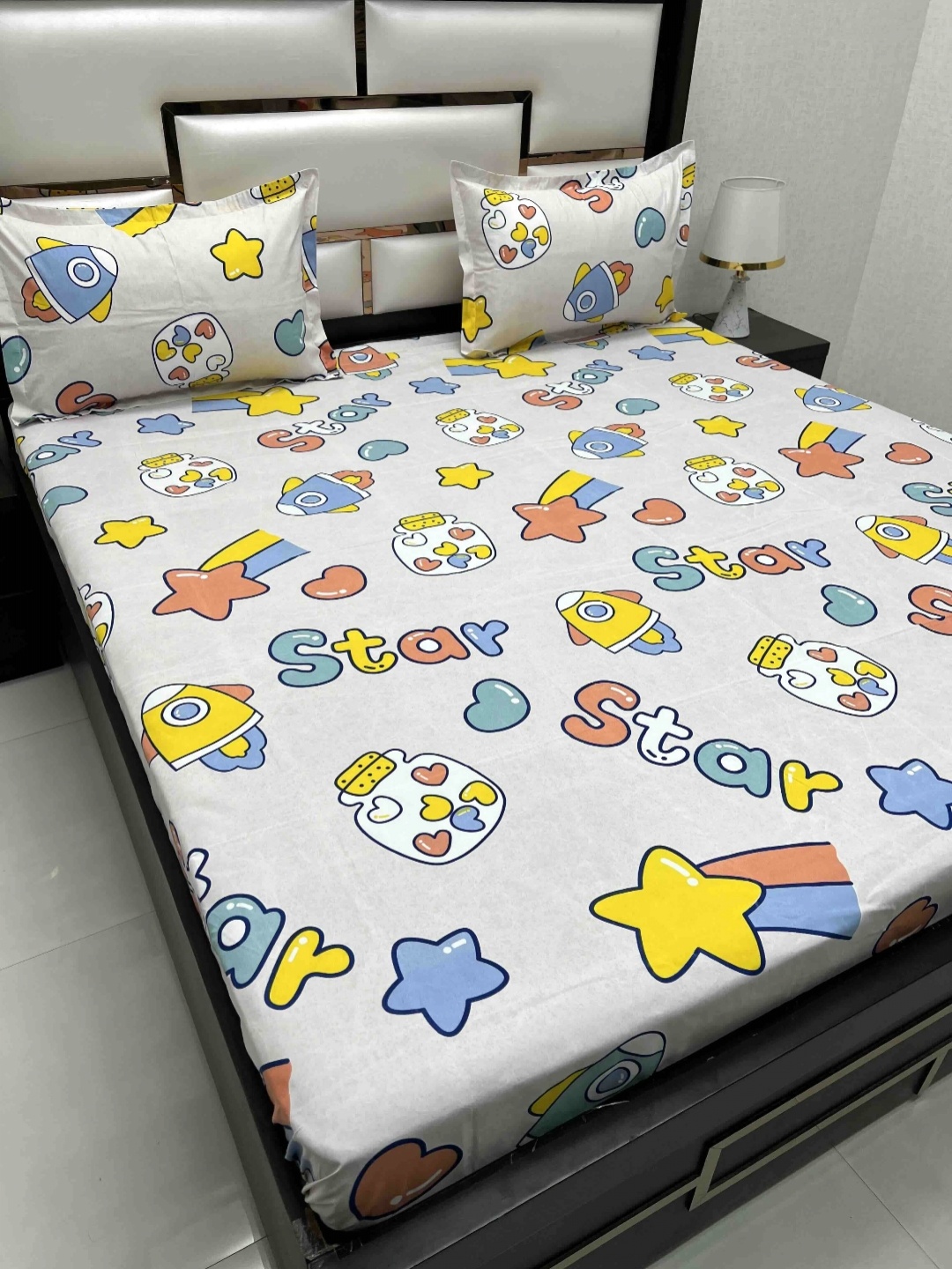 Pure Decor Grey Cartoon Characters Microfiber 230 TC Queen Bedsheet Set 2.26 m x 2.55 m
Pure Decor Grey Cartoon Characters Microfiber 230 TC Queen Bedsheet Set 2.26 m x 2.55 m