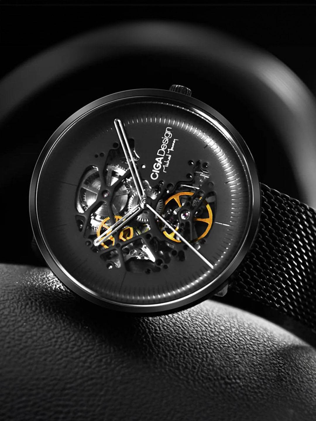 CIGA Design Men Dial & Stainless Steel Straps Analogue Automatic Motion Powered Watch M021-BLBL-W13, Black
CIGA Design Men Dial & Stainless Steel Straps Analogue Automatic Motion Powered Watch M021-BLBL-W13, Black
