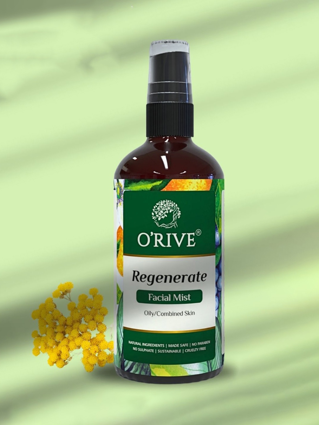 ORIVE ORGANICS Regenerate Facial Mist Soothes Skin For Oily & Combined Skin - 100 ml, Transparent
ORIVE ORGANICS Regenerate Facial Mist Soothes Skin For Oily & Combined Skin - 100 ml, Transparent