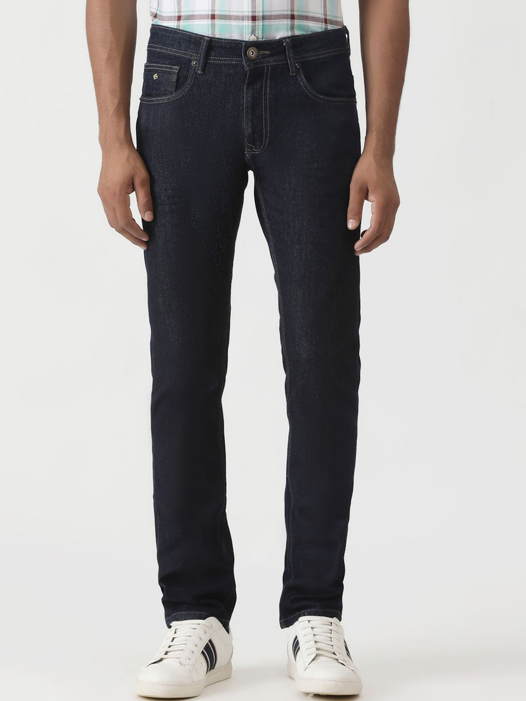 Greenfibre Men Slim Fit Jeans, Navy blue 
Greenfibre Men Slim Fit Jeans, Navy blue