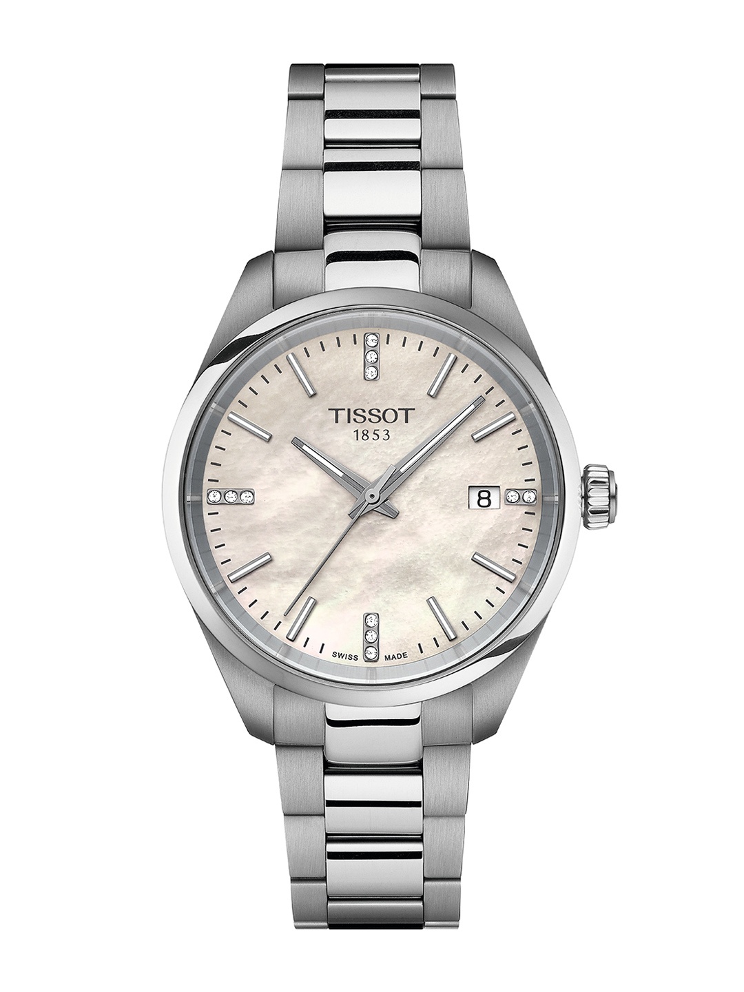 TISSOT Unisex Dial & Stainless Steel Bracelet Style Straps Analogue Watch T1502101111600, White
TISSOT Unisex Dial & Stainless Steel Bracelet Style Straps Analogue Watch T1502101111600, White