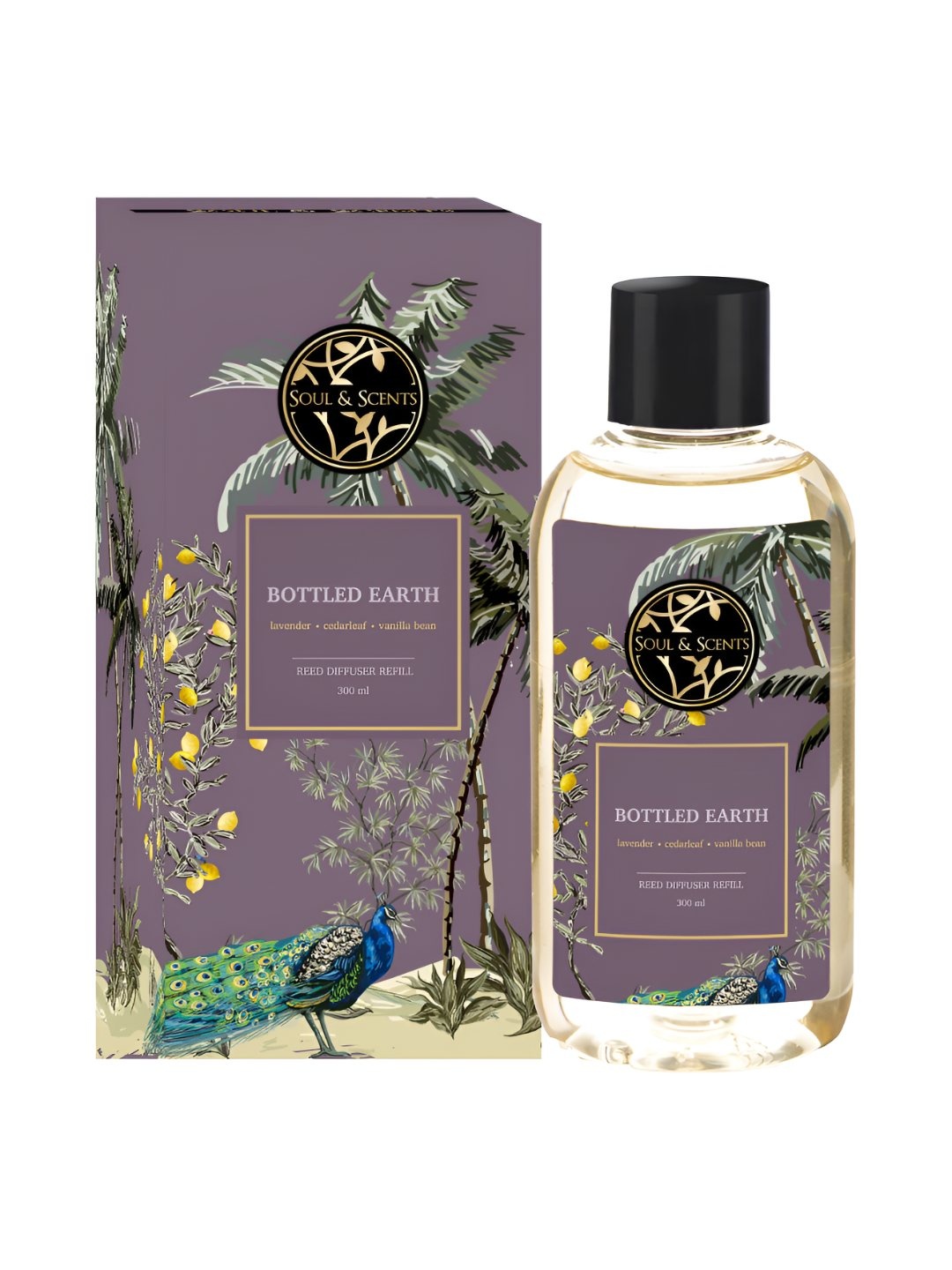 SOUL & SCENTS Reed Diffuser Refill Bottled Earth Fragrance With 12 Reed Sticks 300ml, Transparent
SOUL & SCENTS Reed Diffuser Refill Bottled Earth Fragrance With 12 Reed Sticks 300ml, Transparent