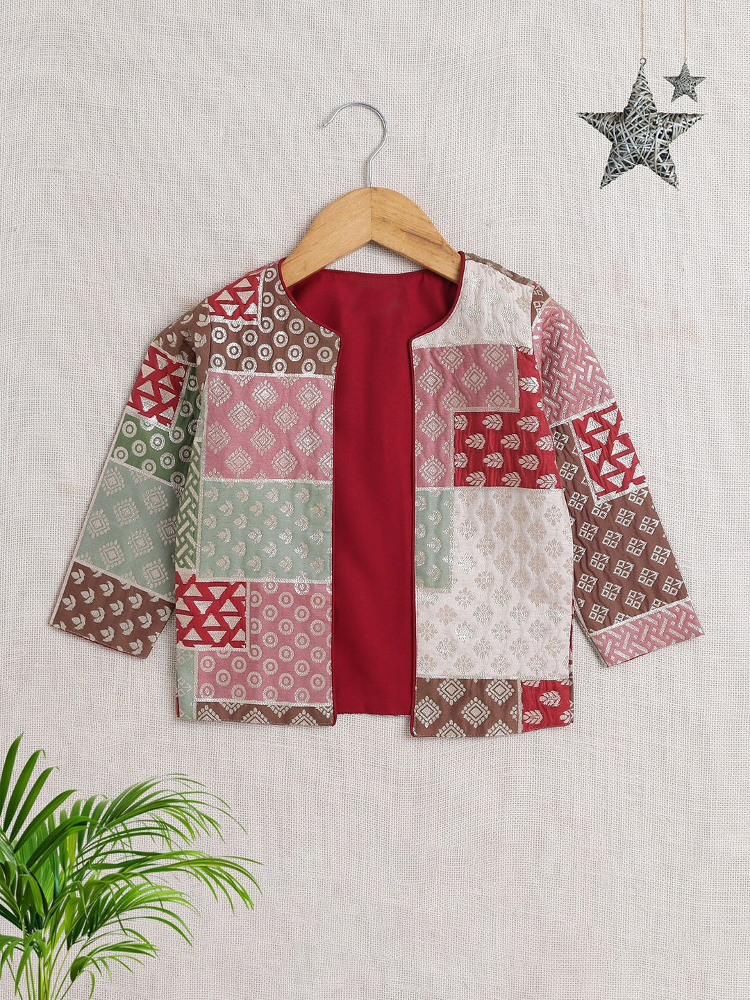 The Magic Wand Girls Floral Polyester Longline Open Front Jacket with Embroidered, Maroon
The Magic Wand Girls Floral Polyester Longline Open Front Jacket with Embroidered, Maroon