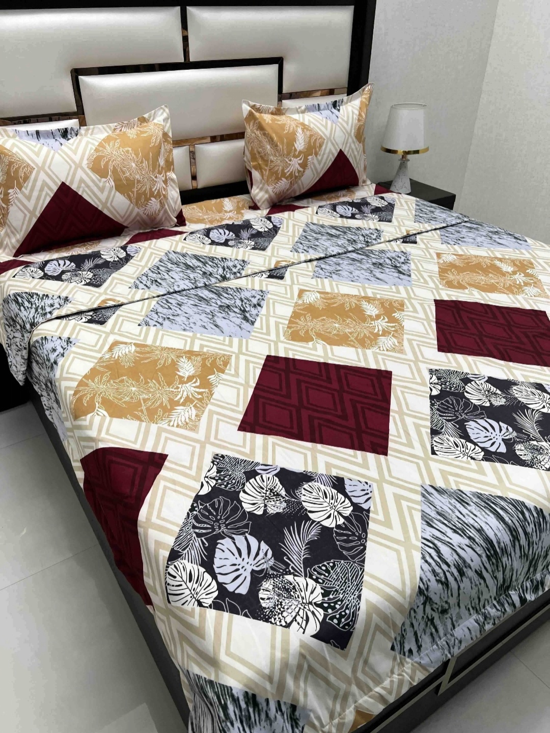 Pure Decor Bedding of 4 Pieces Bedsheet Set (2.28m X 2.54m) With Comforter (2.21m X 2.46m), White
Pure Decor Bedding of 4 Pieces Bedsheet Set (2.28m X 2.54m) With Comforter (2.21m X 2.46m), White