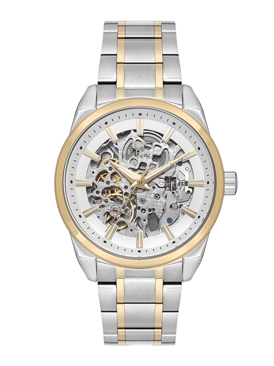 Ferro Men Brass Dial & Stainless Steel Bracelet Style Straps Analogue Watch FM40106A-D, Silver
Ferro Men Brass Dial & Stainless Steel Bracelet Style Straps Analogue Watch FM40106A-D, Silver