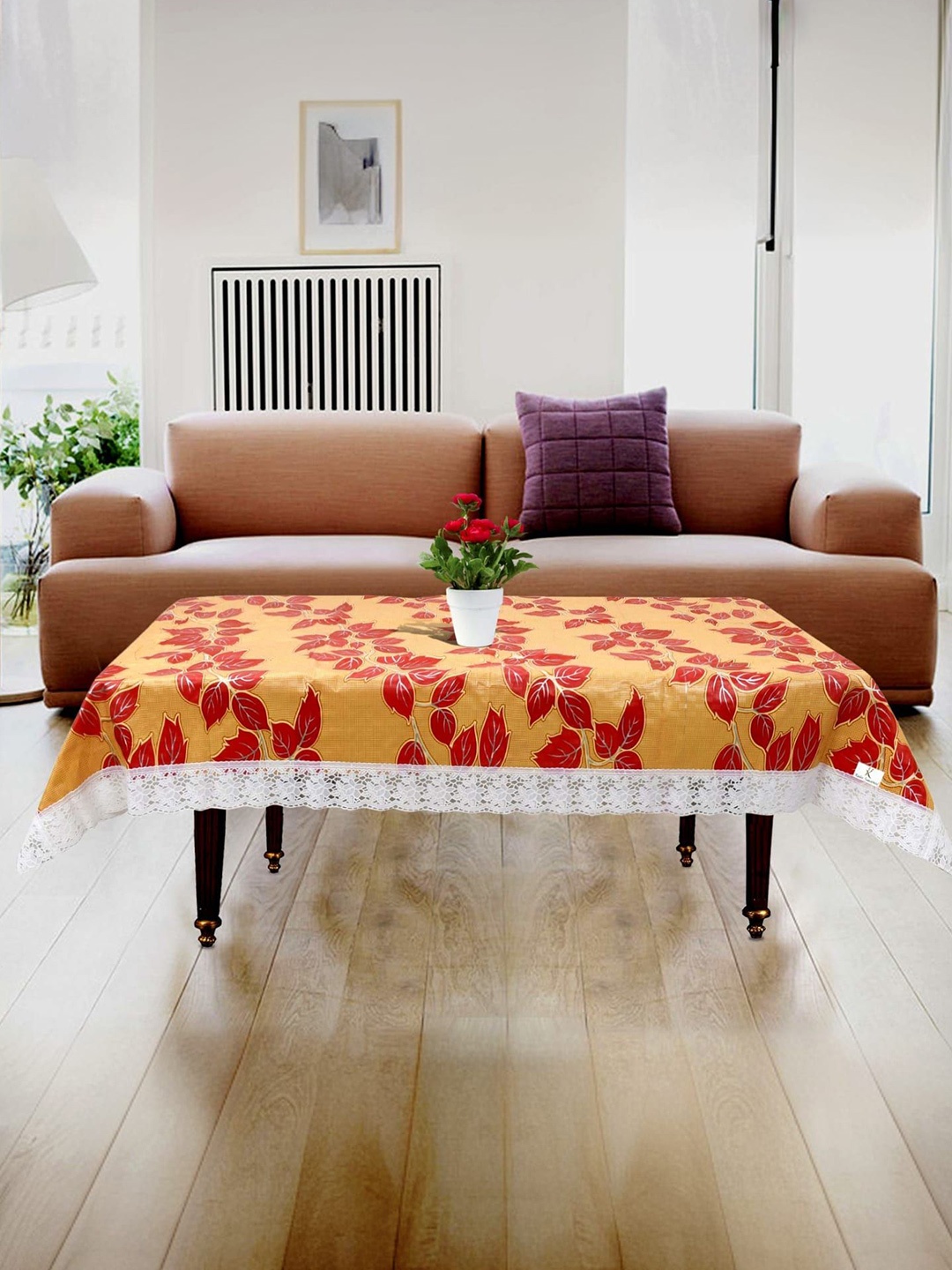 Kuber Industries Gold-Toned Floral Plastic 4-Seater Table Cover with Textured details
Kuber Industries Gold-Toned Floral Plastic 4-Seater Table Cover with Textured details