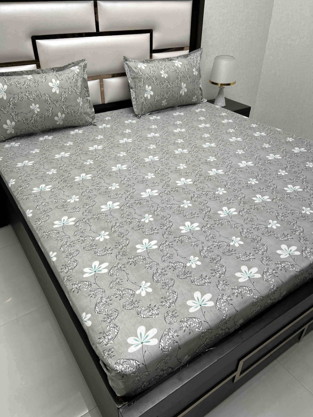 Pure Decor Cotton Queen Size Double Bedsheet With 2 Pillow Covers 2.28m X 2.54m, Grey
Pure Decor Cotton Queen Size Double Bedsheet With 2 Pillow Covers 2.28m X 2.54m, Grey