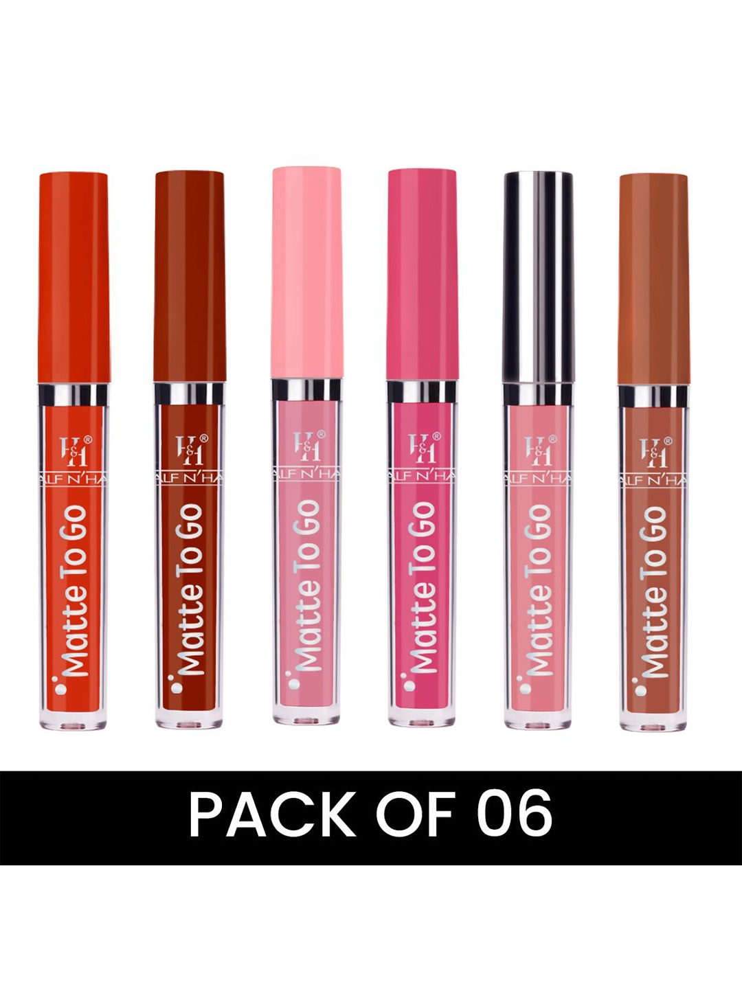 Half N Half Matte To Go Set Of 6 Lipstick With Vitamin E - 2.5 ml Each -Shades Of Love-02, Red
Half N Half Matte To Go Set Of 6 Lipstick With Vitamin E - 2.5 ml Each -Shades Of Love-02, Red