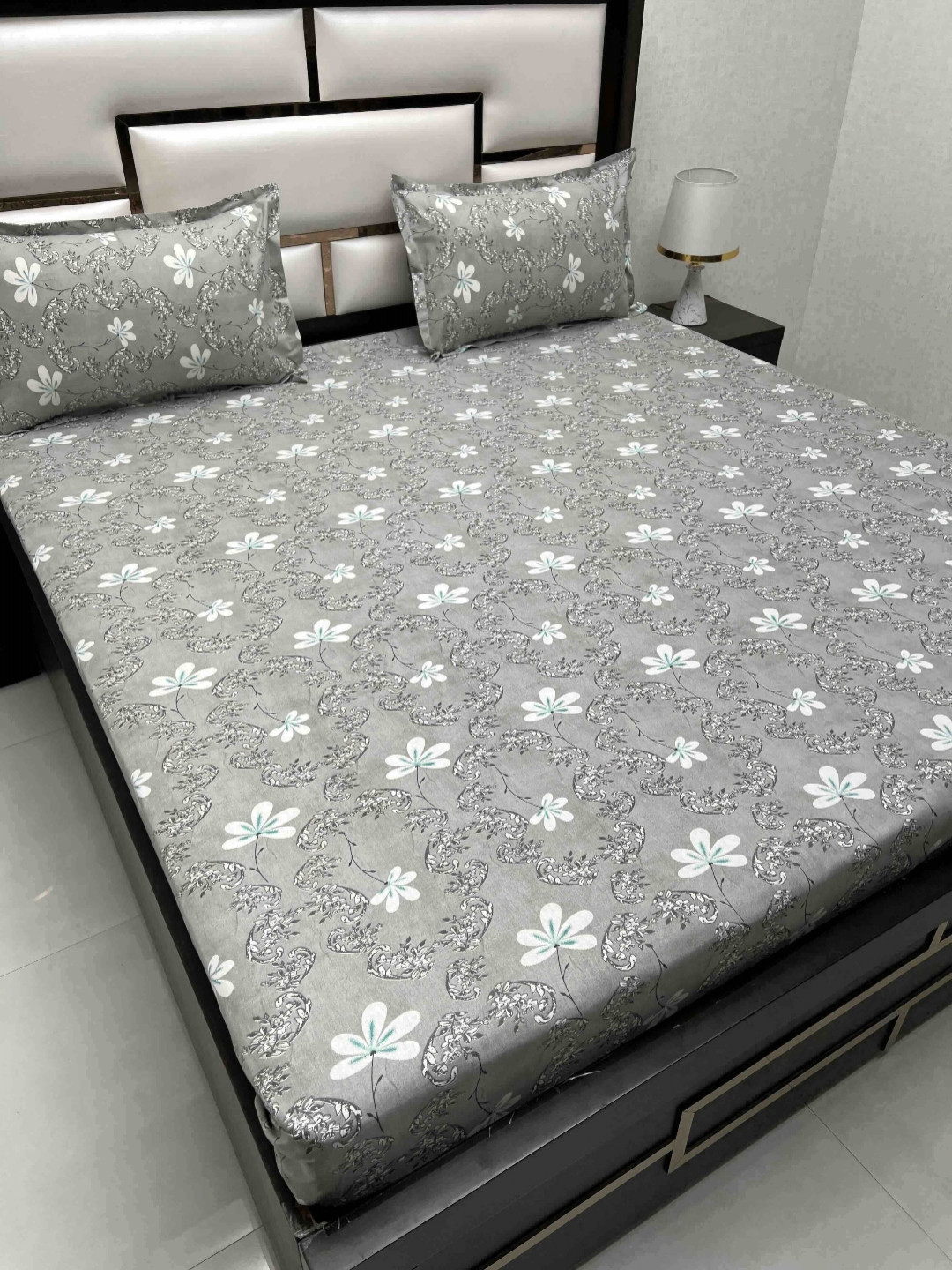 Pure Decor Cotton Queen Size Double Bedsheet With 2 Pillow Covers 2.28m X 2.54m, Grey
Pure Decor Cotton Queen Size Double Bedsheet With 2 Pillow Covers 2.28m X 2.54m, Grey