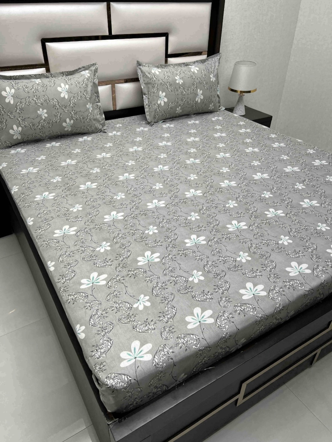 Pure Decor Cotton Queen Size Double Bedsheet With 2 Pillow Covers 2.28m X 2.54m, Grey
Pure Decor Cotton Queen Size Double Bedsheet With 2 Pillow Covers 2.28m X 2.54m, Grey