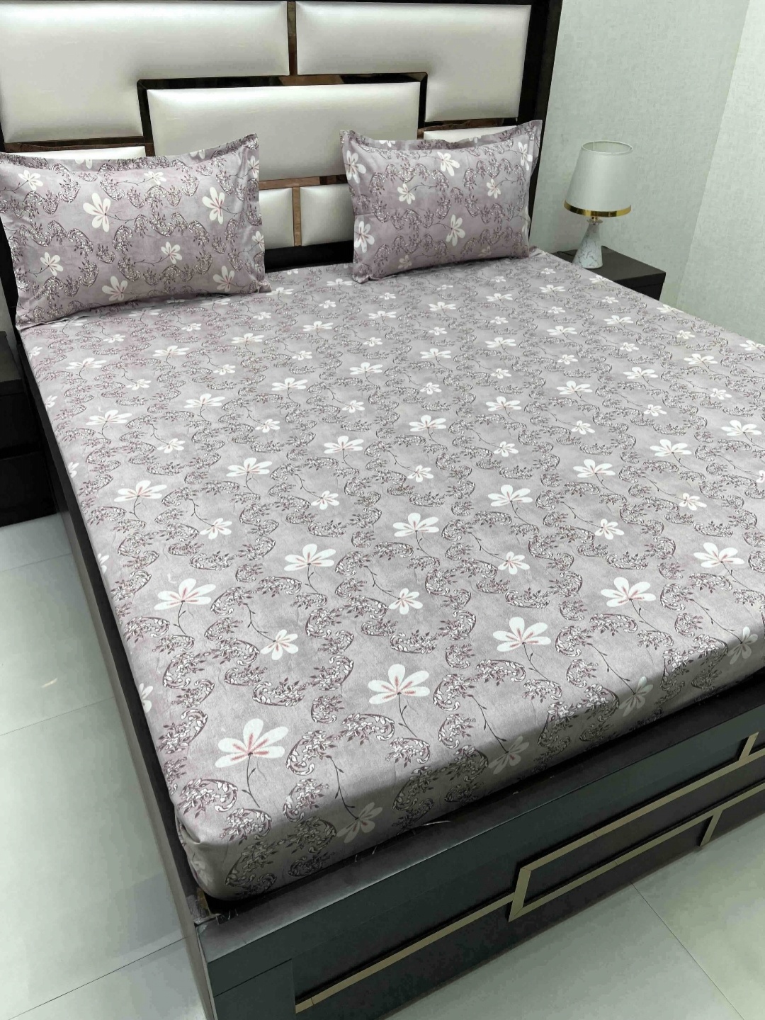 Pure Decor Cotton Queen Size Double Bedsheet With 2 Pillow Covers 2.28m X 2.54m, Grey
Pure Decor Cotton Queen Size Double Bedsheet With 2 Pillow Covers 2.28m X 2.54m, Grey
