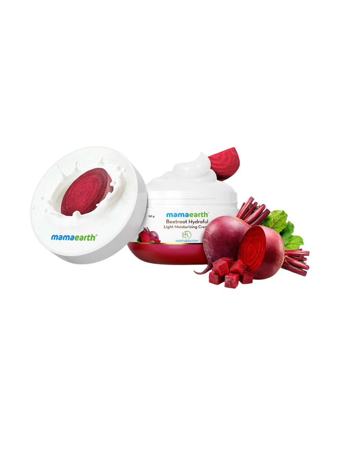 Mamaearth Beetroot Hydraful Light Moisturizing Cream With Hyaluronic Acid - 50 g, White
Mamaearth Beetroot Hydraful Light Moisturizing Cream With Hyaluronic Acid - 50 g, White