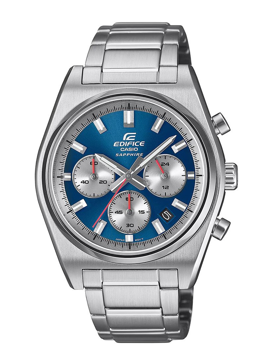 CASIO Men Dial & Stainless Steel Cuff Straps Analogue Chronograph Watch ED634, Blue
CASIO Men Dial & Stainless Steel Cuff Straps Analogue Chronograph Watch ED634, Blue