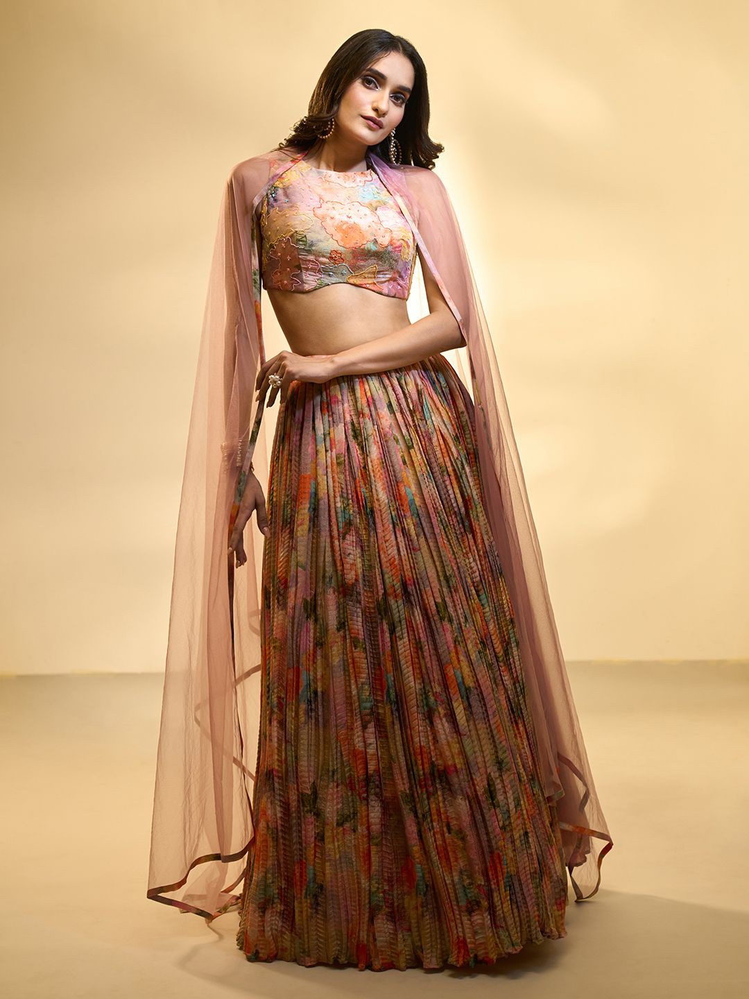 Alaya Advani Embroidered Thread Work Ready to Wear Lehenga & Blouse With Dupatta, Beige
Alaya Advani Embroidered Thread Work Ready to Wear Lehenga & Blouse With Dupatta, Beige