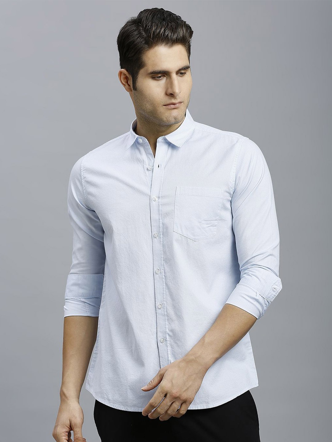 Reid & Taylor Men Slim Fit Grid Tattersall Checks Opaque Checked Casual Shirt, White
Reid & Taylor Men Slim Fit Grid Tattersall Checks Opaque Checked Casual Shirt, White