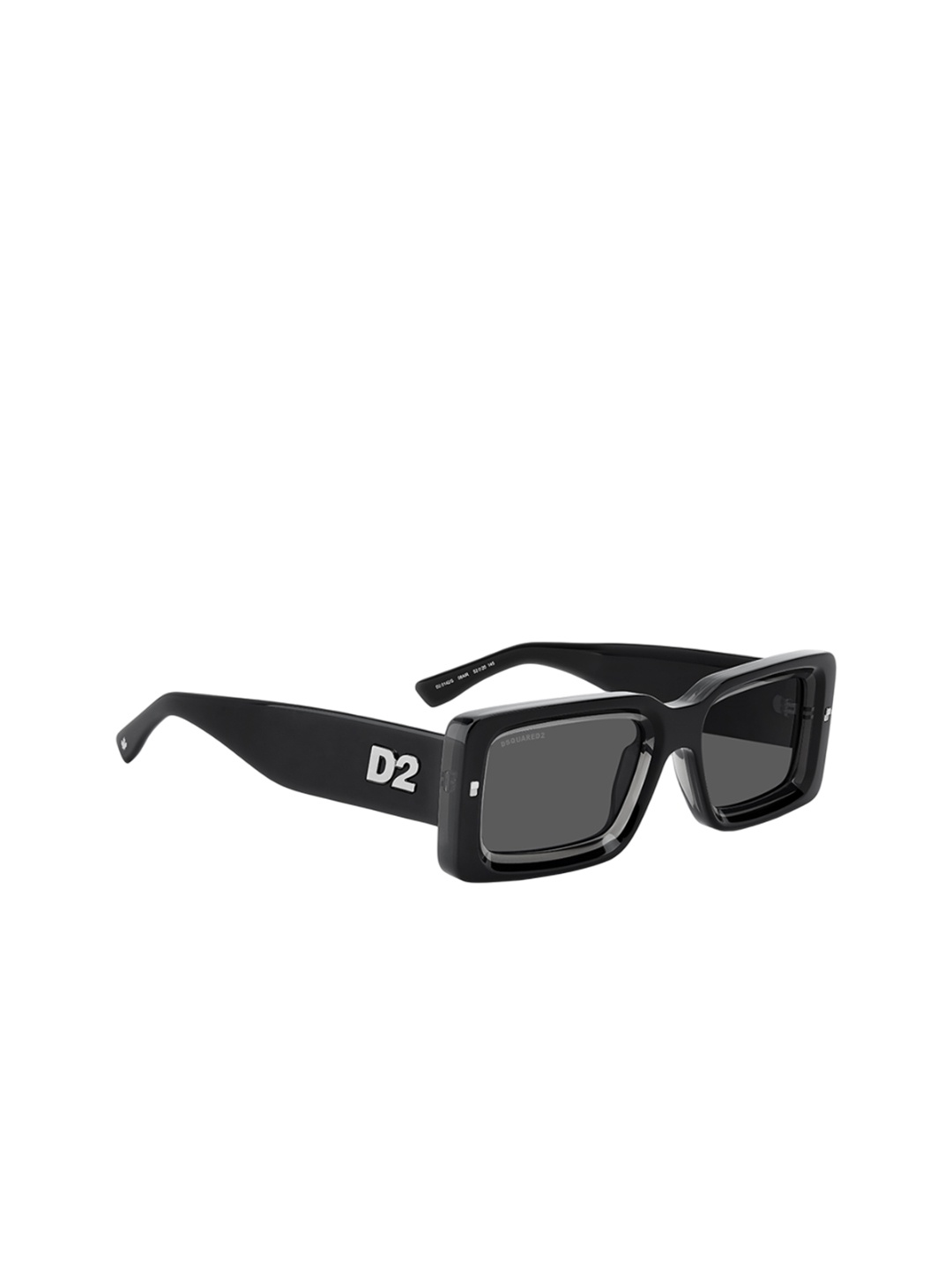 Dsquared2 Men Rectangle Sunglasses with UV Protected Lens 20742408A52IR, Black
Dsquared2 Men Rectangle Sunglasses with UV Protected Lens 20742408A52IR, Black