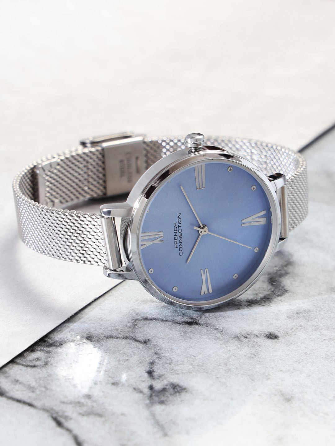 French Connection Women Dial & Stainless Steel Bracelet Style Analogue Watch FCN0115USM, Blue
French Connection Women Dial & Stainless Steel Bracelet Style Analogue Watch FCN0115USM, Blue