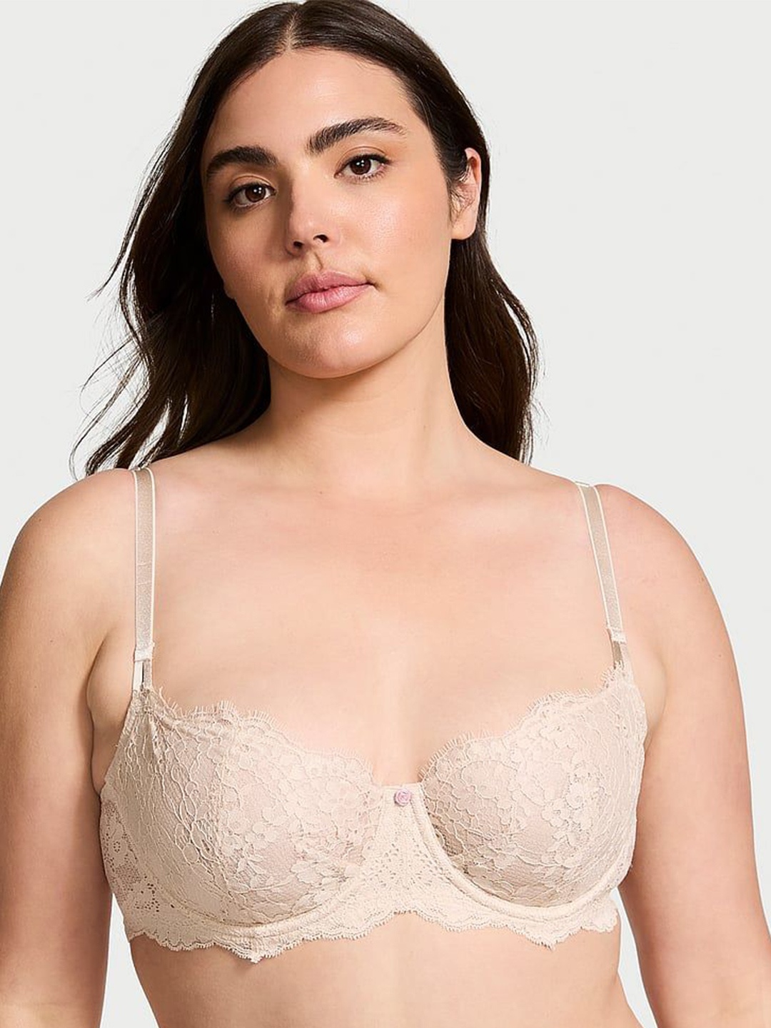 Victoria's Secret Half Coverage Self Design Cut and Sew Underwired Balconette Bra, Beige
Victoria's Secret Half Coverage Self Design Cut and Sew Underwired Balconette Bra, Beige