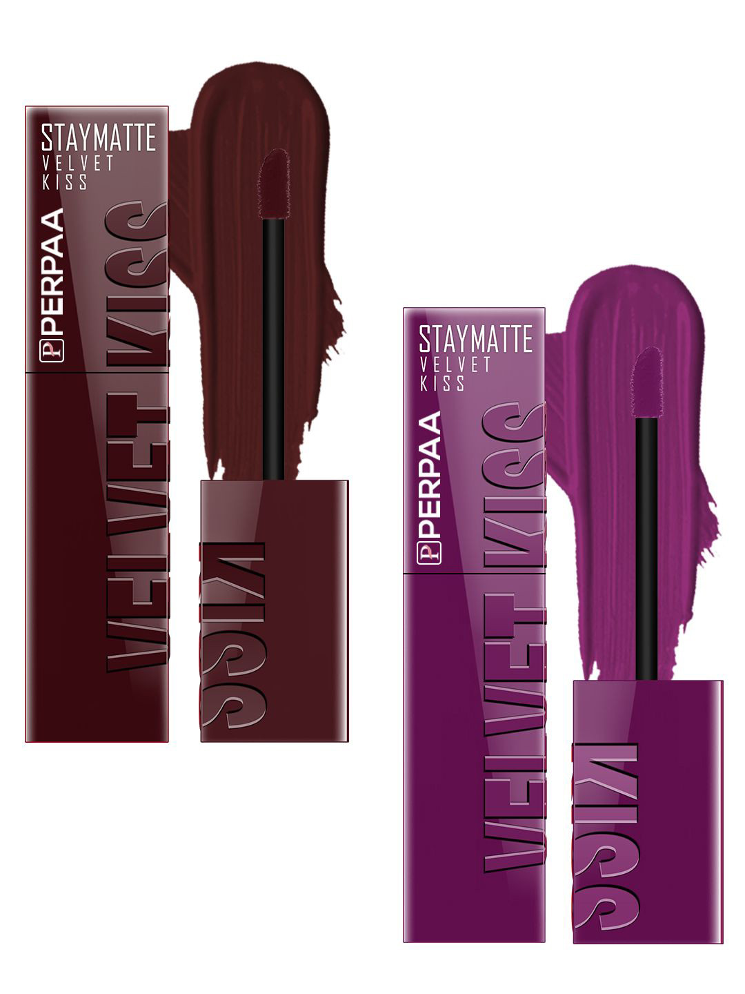 PERPAA Velvet Kiss Set Of 2 Long Lasting Liquid Lipstick- 3.5ml Each- Maroon-Wine
PERPAA Velvet Kiss Set Of 2 Long Lasting Liquid Lipstick- 3.5ml Each- Maroon-Wine